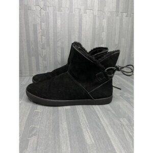 Kookaburra by Uggs Boots Women's Size 9 Black Faux Fur Ankle
